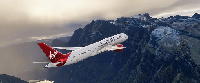 Horizon B789 over the Swiss Alps05