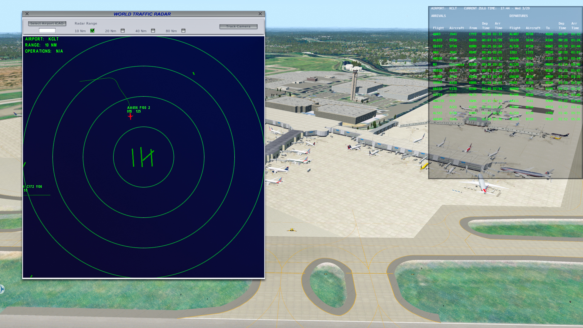 X-plane software aircraft